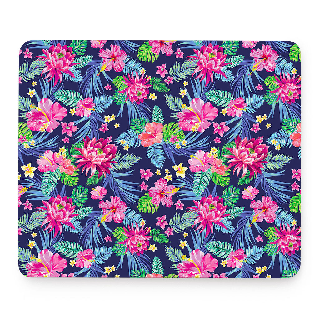 Blossom Tropical Flower Pattern Print Mouse Pad