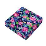 Blossom Tropical Flower Pattern Print Outdoor Seat Cushion Cover