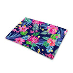 Blossom Tropical Flower Pattern Print Pet Cooling Mat Cover
