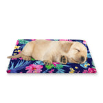Blossom Tropical Flower Pattern Print Pet Cooling Mat Cover