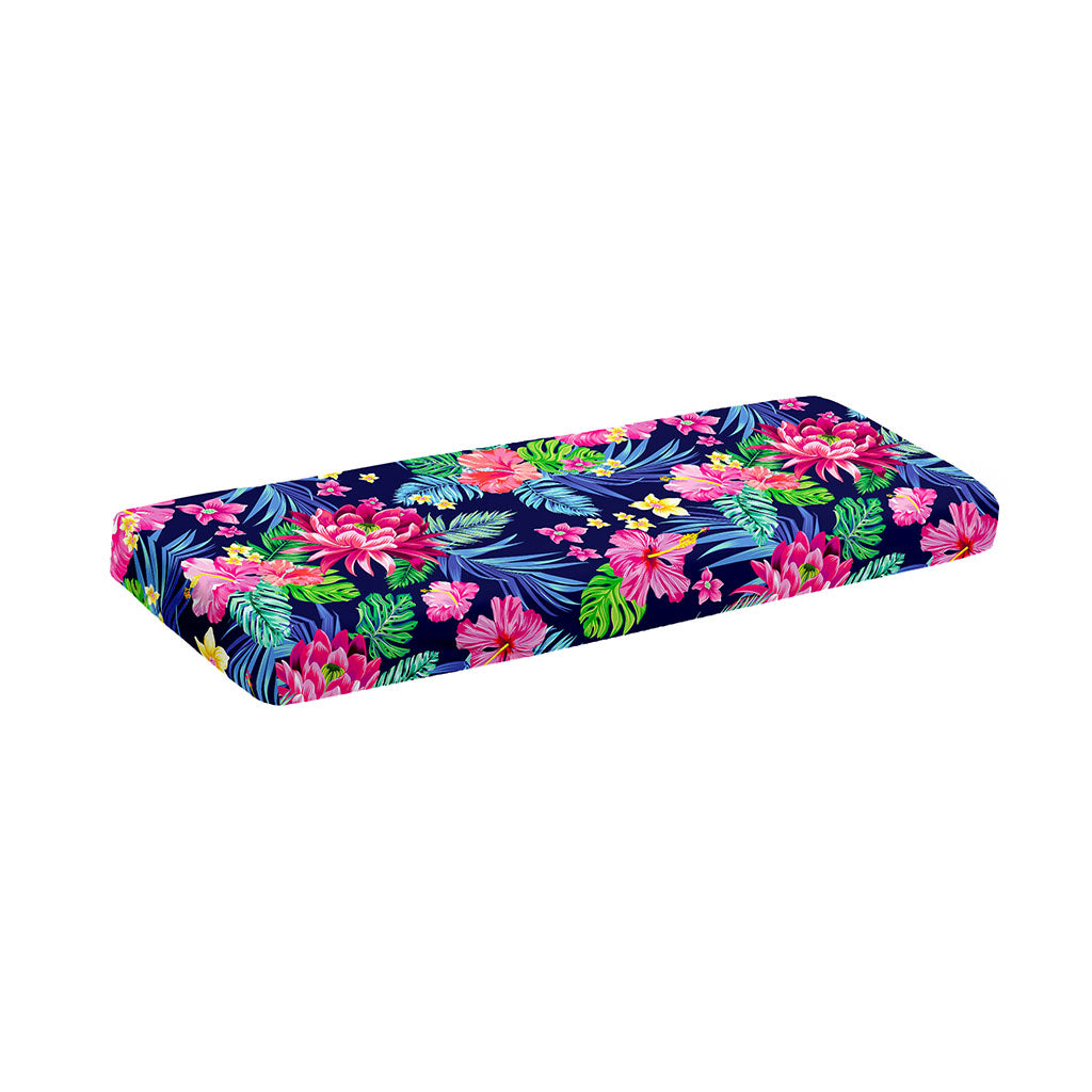 Blossom Tropical Flower Pattern Print Piano Keyboard Cover