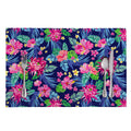 Blossom Tropical Flower Pattern Print Placemat