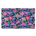 Blossom Tropical Flower Pattern Print Polyester Doormat