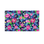 Blossom Tropical Flower Pattern Print Polyester Flag