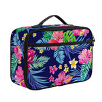 Blossom Tropical Flower Pattern Print Portable Lunch Bag