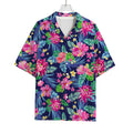 Blossom Tropical Flower Pattern Print Rayon Hawaiian Shirt