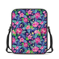 Blossom Tropical Flower Pattern Print Rectangular Crossbody Bag