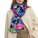 Blossom Tropical Flower Pattern Print Scarf