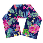 Blossom Tropical Flower Pattern Print Scarf
