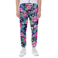 Blossom Tropical Flower Pattern Print Joggers