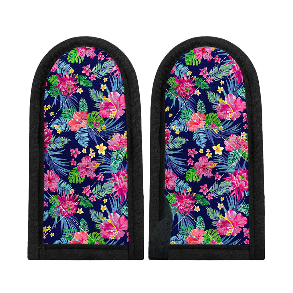 Blossom Tropical Flower Pattern Print Skillet Handle Cover