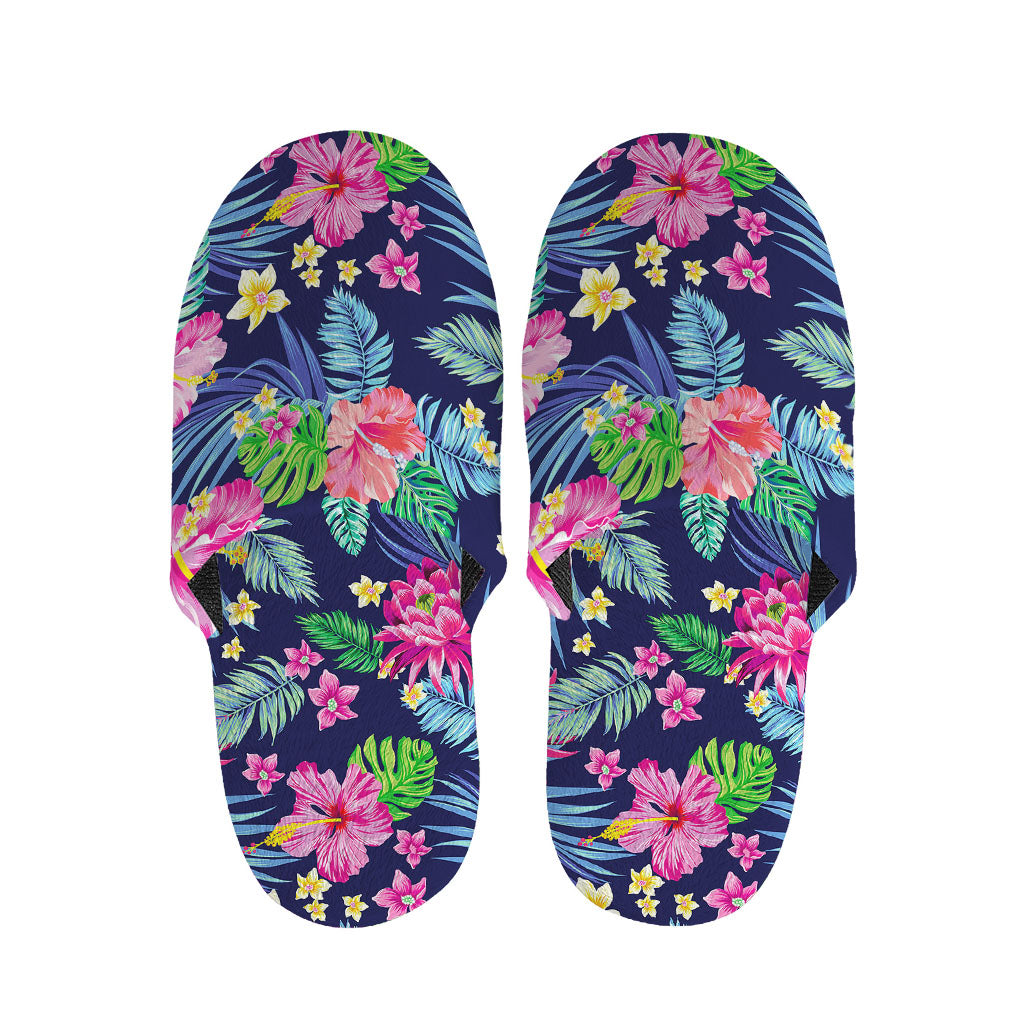 Blossom Tropical Flower Pattern Print Slippers