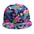 Blossom Tropical Flower Pattern Print Snapback Cap