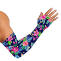 Blossom Tropical Flower Pattern Print Sun Protection Arm Sleeves