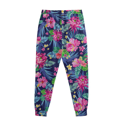 Blossom Tropical Flower Pattern Print Sweatpants