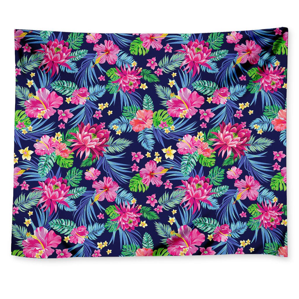 Blossom Tropical Flower Pattern Print Tapestry