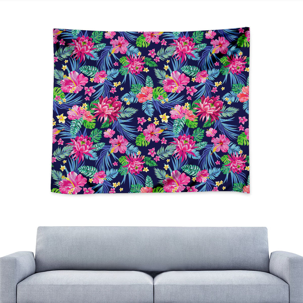 Blossom Tropical Flower Pattern Print Tapestry
