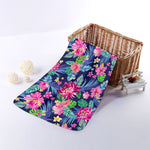 Blossom Tropical Flower Pattern Print Towel