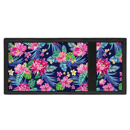 Blossom Tropical Flower Pattern Print Trifold Wallet