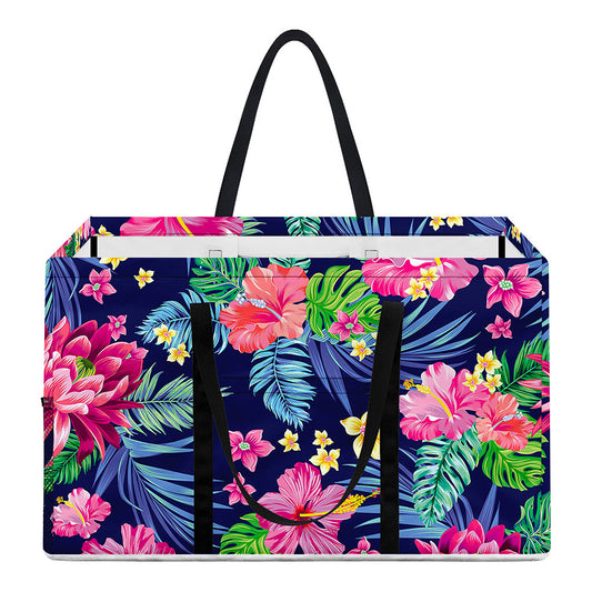 Blossom Tropical Flower Pattern Print Utility Tote Bag