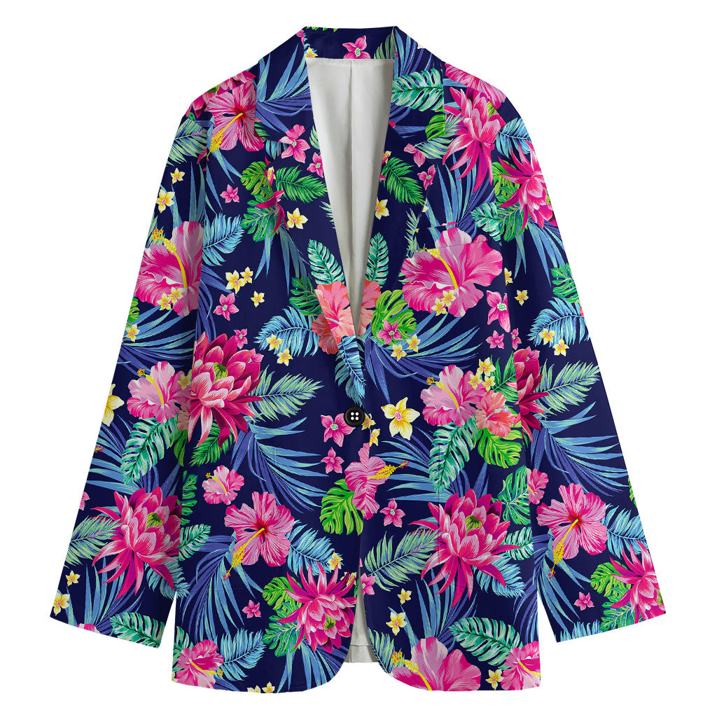 Blossom Tropical Flower Pattern Print Women's Blazer