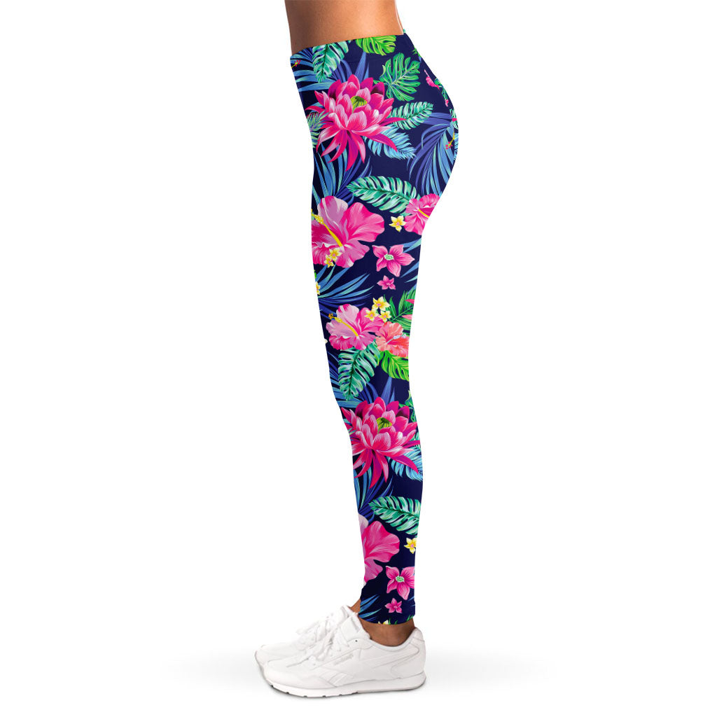 Blossom Tropical Flower Pattern Print Women's Leggings