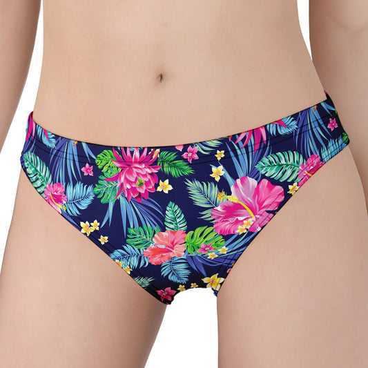 Blossom Tropical Flower Pattern Print Women's Panties