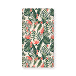 Blossom Tropical Leaves Pattern Print Baby Crib Sheet