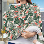 Blossom Tropical Leaves Pattern Print Baby Seat Cover