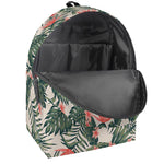 Blossom Tropical Leaves Pattern Print Backpack