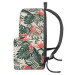 Blossom Tropical Leaves Pattern Print Backpack