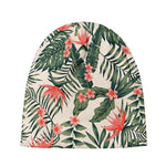 Blossom Tropical Leaves Pattern Print Beanie