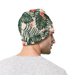Blossom Tropical Leaves Pattern Print Beanie