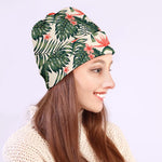 Blossom Tropical Leaves Pattern Print Beanie