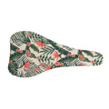 Blossom Tropical Leaves Pattern Print Bicycle Seat Cover