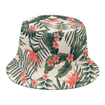 Blossom Tropical Leaves Pattern Print Bucket Hat