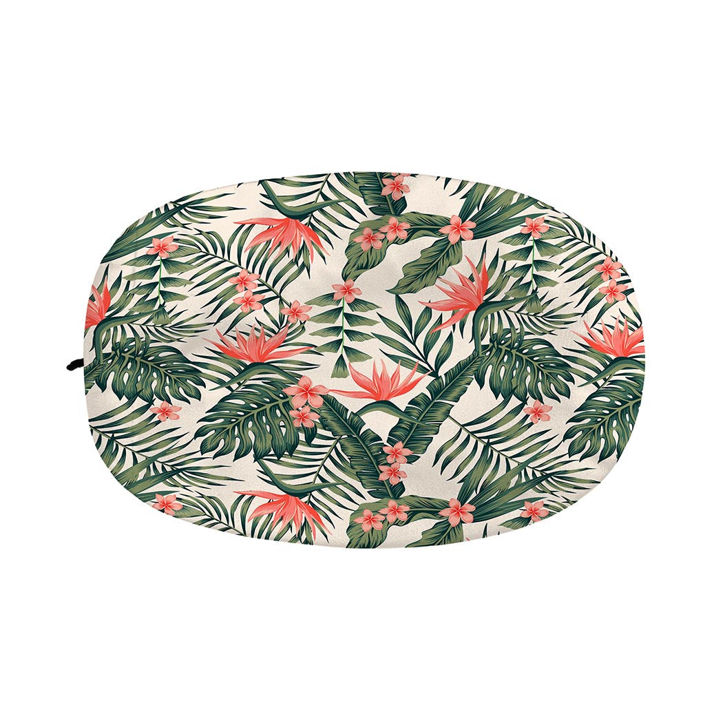 Blossom Tropical Leaves Pattern Print Car Side Mirror Covers