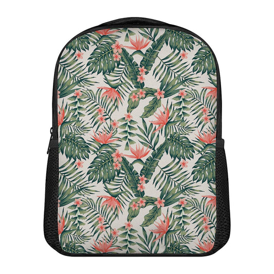 Blossom Tropical Leaves Pattern Print Casual Backpack
