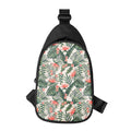 Blossom Tropical Leaves Pattern Print Sling Bag