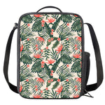 Blossom Tropical Leaves Pattern Print Crossbody Lunch Bag