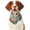 Blossom Tropical Leaves Pattern Print Dog Bandana