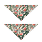 Blossom Tropical Leaves Pattern Print Dog Bandana