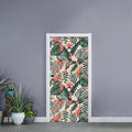 Blossom Tropical Leaves Pattern Print Door Sticker