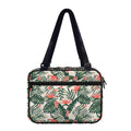 Blossom Tropical Leaves Pattern Print Double Strap Bible Bag