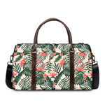 Blossom Tropical Leaves Pattern Print Duffle Bag