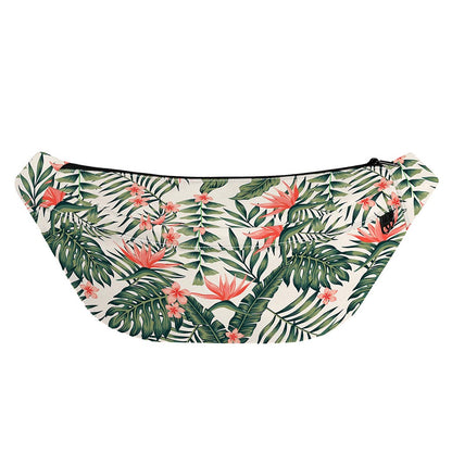 Blossom Tropical Leaves Pattern Print Fanny Pack