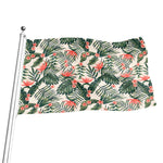 Blossom Tropical Leaves Pattern Print Flag