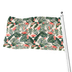 Blossom Tropical Leaves Pattern Print Flag