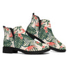 Blossom Tropical Leaves Pattern Print Flat Ankle Boots