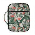 Blossom Tropical Leaves Pattern Print Front Pocket Bible Bag